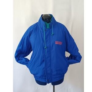 Vintage 90s K-Products Target Saws & Blades Jacket Blue USA Made Large KS0282